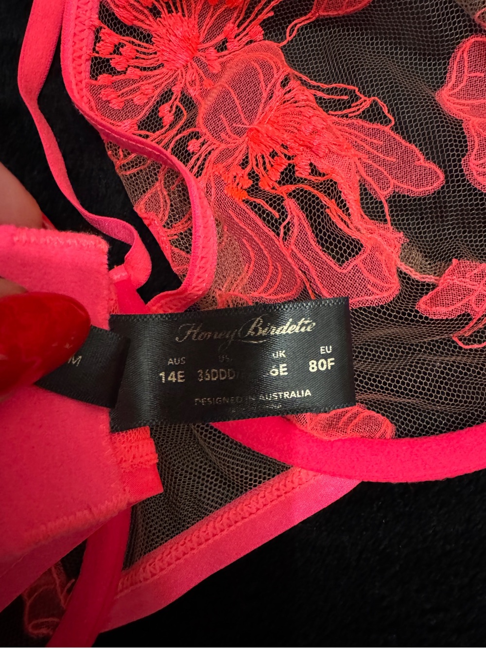 Honey Birdette Marivie bra 36DDD/F - Picture 6 of 11